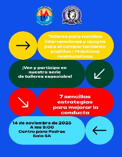 Les invitamos a participar en este excelente curso de desarrollo profesional sobre gestión del comportamiento.